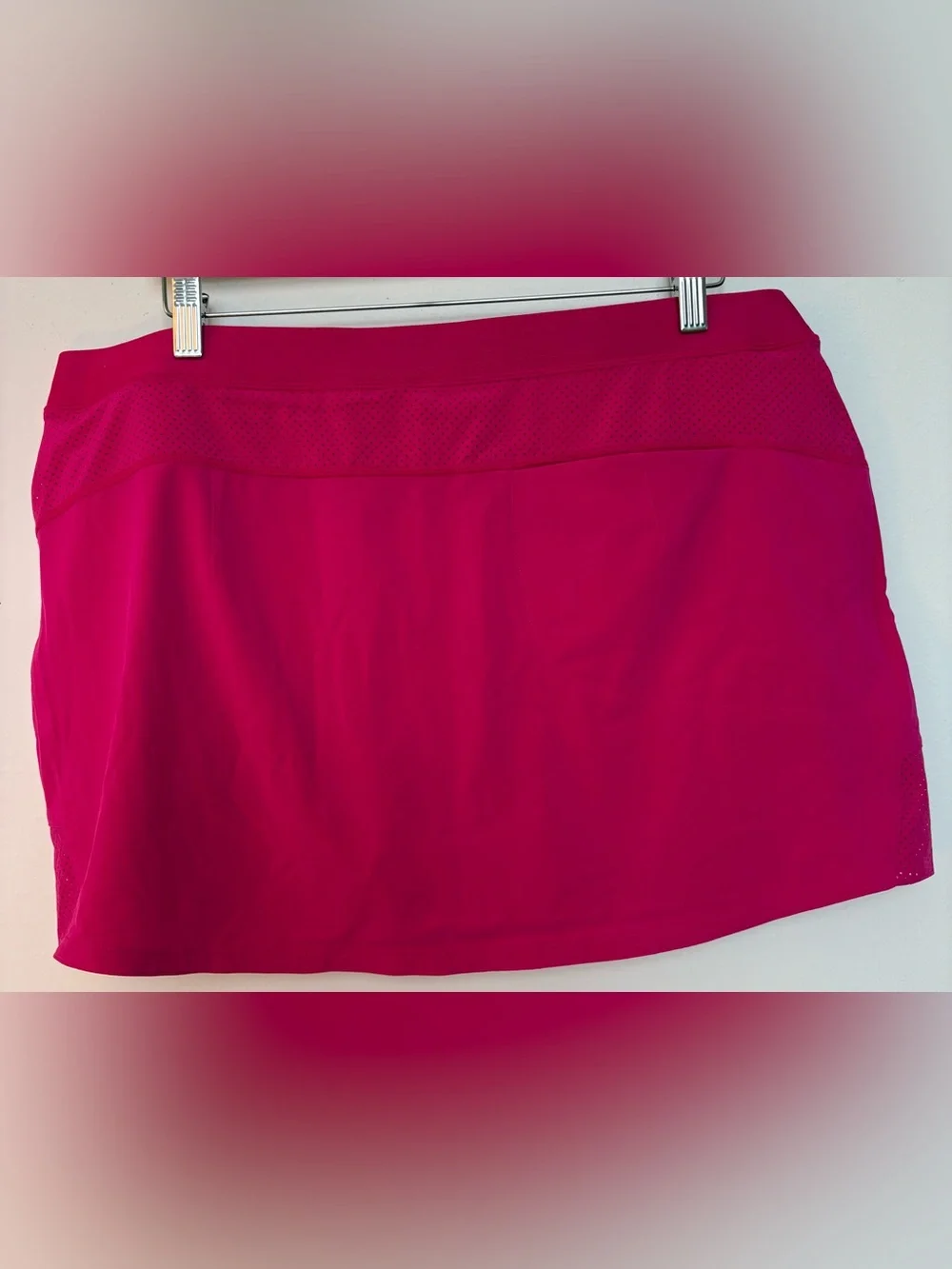 Ralph Lauren Women’s Dark Pink Active Elastic Waist Skort Size XL Sku#144